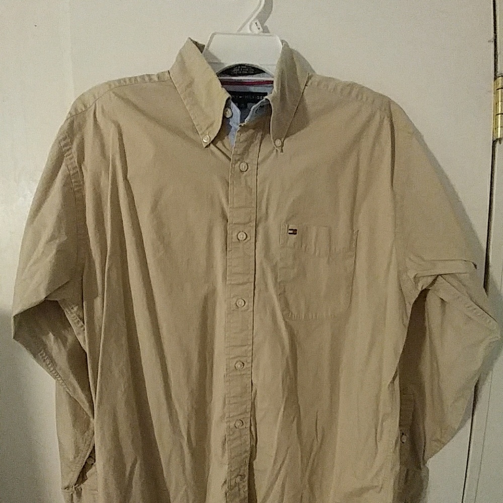Tommy Hilfiger Khaki button down